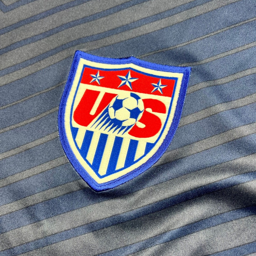 Nike US Soccer USMNT Mens Training Jersey Blue Chevron Dri-FIT 578799-410 L - Picture 4 of 12